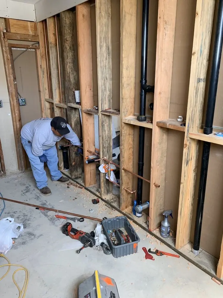 Commercial rough-in plumbing for Water Heater Replacement in Mauricetown
